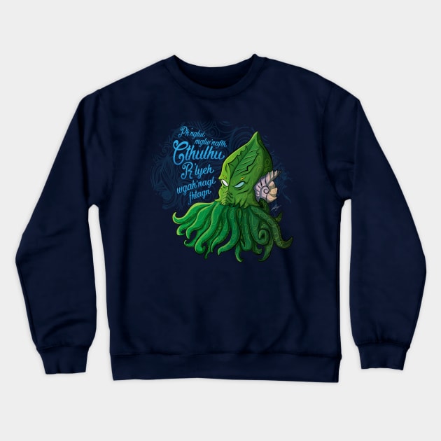 Great dreamer Cthulhu Crewneck Sweatshirt by ChocolateBono